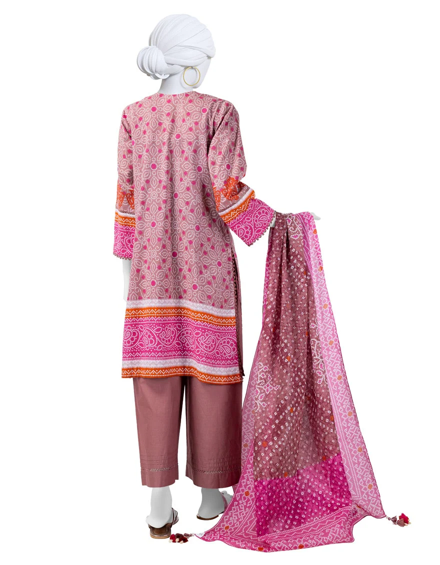 Junaid Jamshaid 3PC-JLAWN-S-25-3029 Multicolor Lawn Printed Shades Of Summer 2025 - Image 2