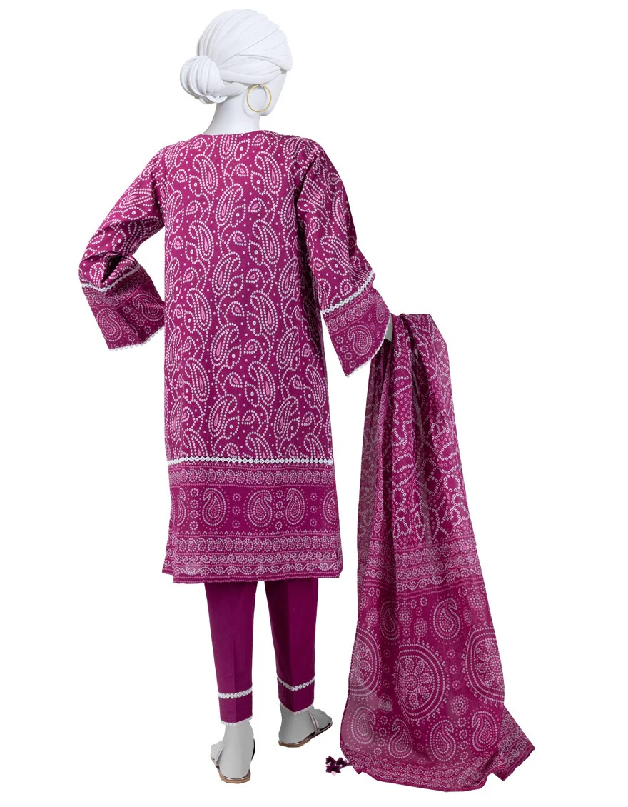 Junaid Jamshaid 3PC-JLAWN-S-25-3030 Multicolor Lawn  Printed Shades Of Summer 2025 - Image 2