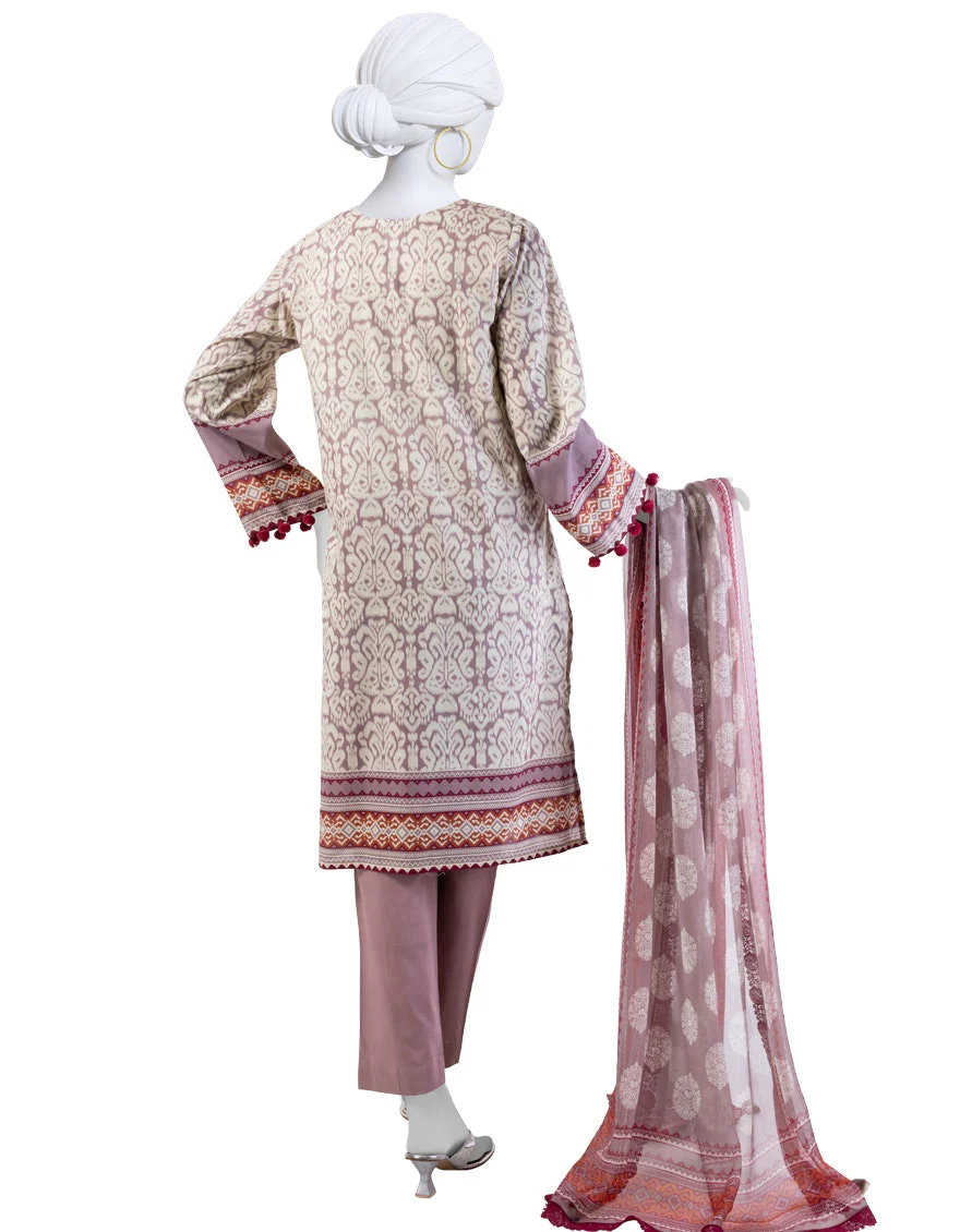 Junaid Jamshaid 3PC-JLAWN-S-25-3037 Multicolor Lawn  Printed Shades Of Summer 2025 - Image 2