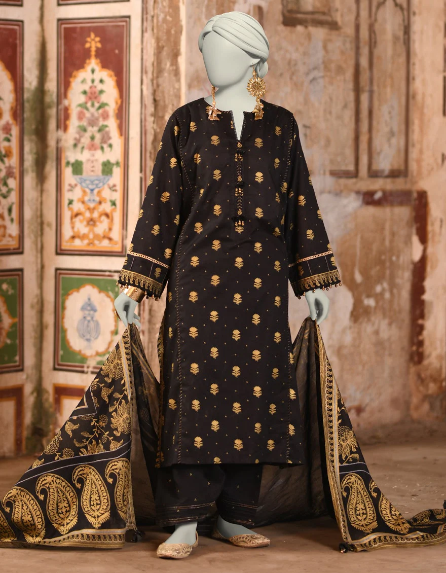 Junaid Jamshaid 3PC-JLAWN-S-25-3134 Multicolor Lawn  Printed Shades Of Summer 2025