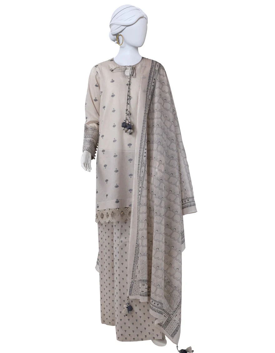 Junaid Jamshaid 3PC-JLAWN-S-25-3135 Multicolor Lawn  Printed Shades Of Summer 2025