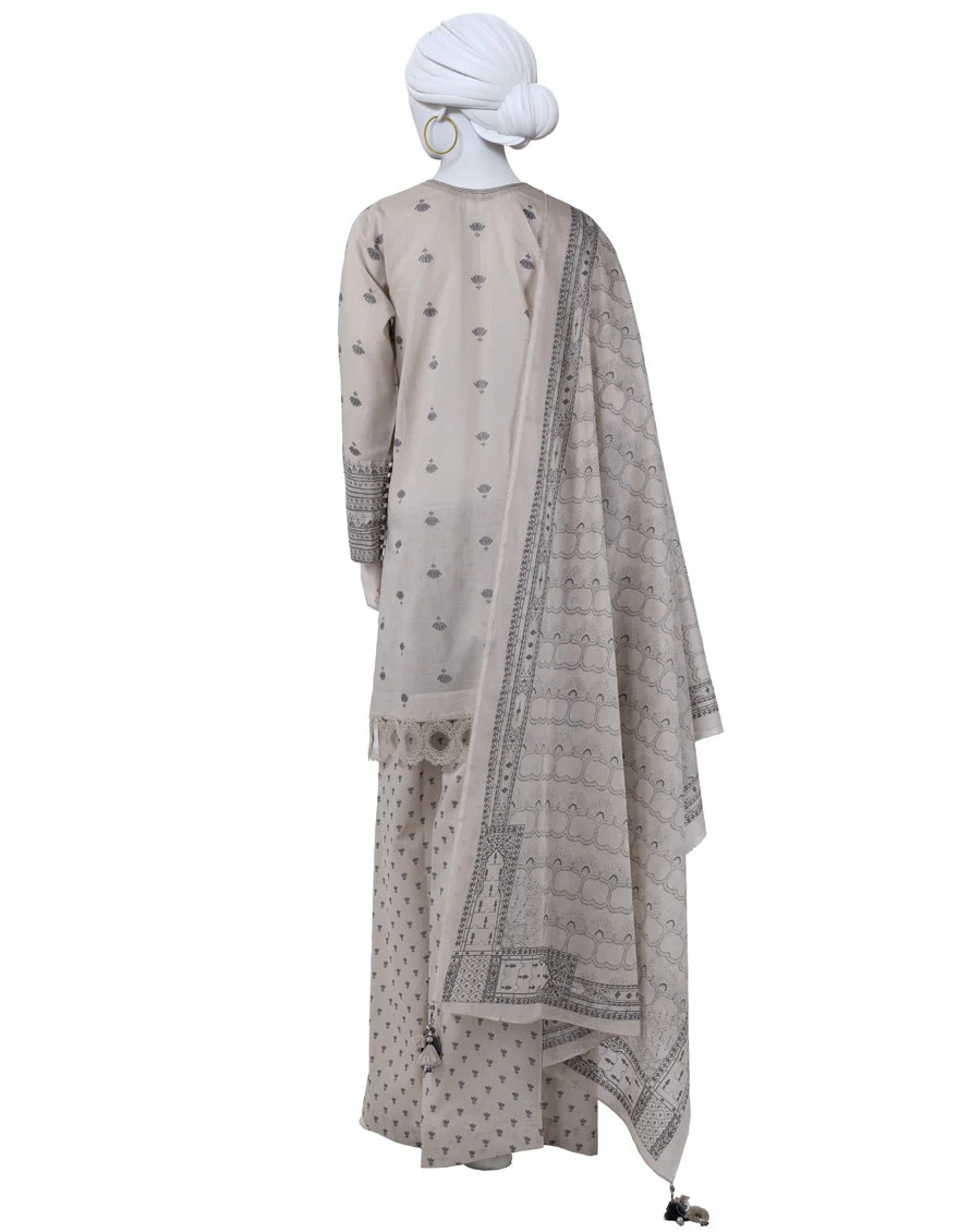 Junaid Jamshaid 3PC-JLAWN-S-25-3135 Multicolor Lawn  Printed Shades Of Summer 2025 - Image 2