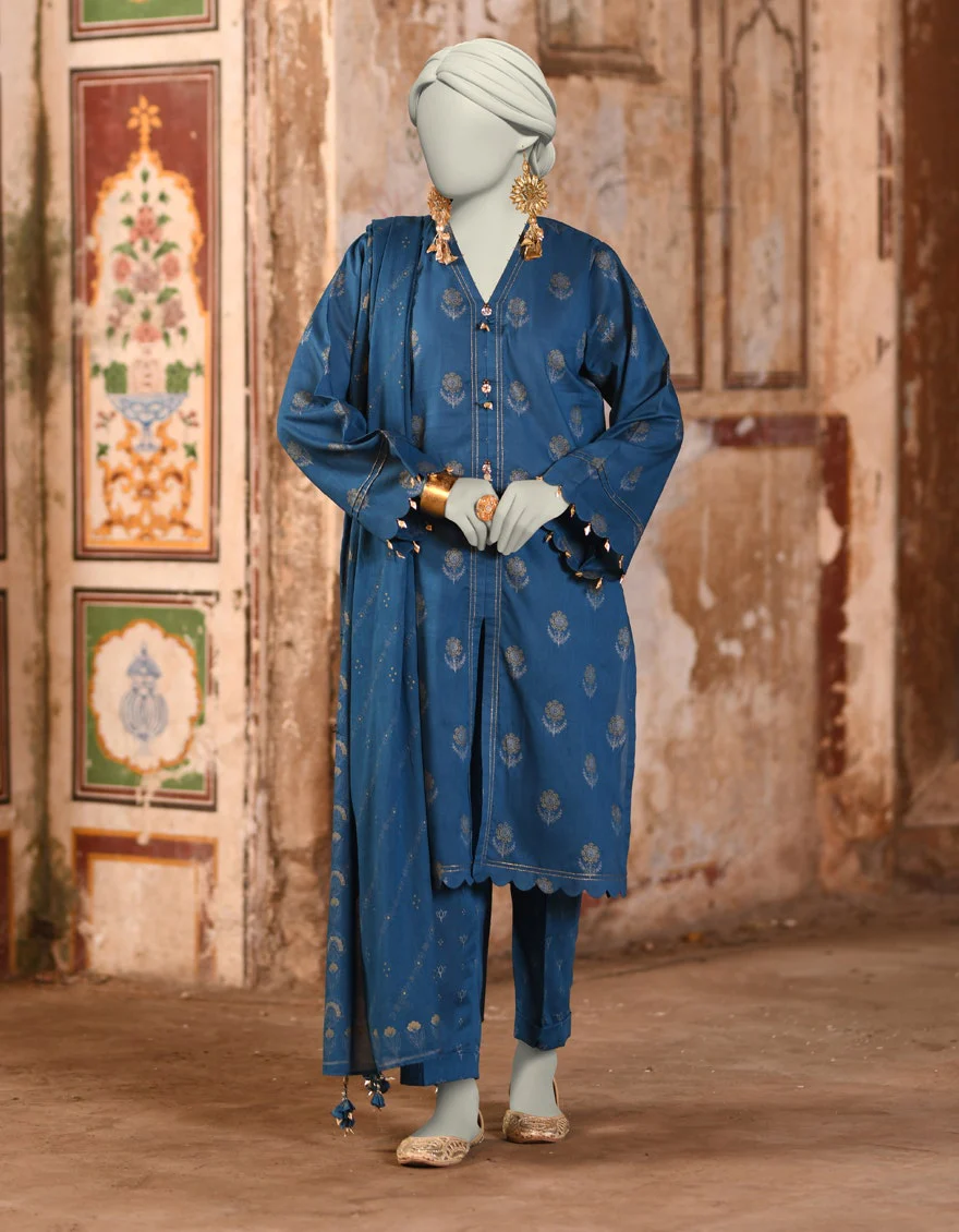 Junaid Jamshaid 3PC-JLAWN-S-25-3136 Multicolor Lawn  Printed Shades Of Summer 2025