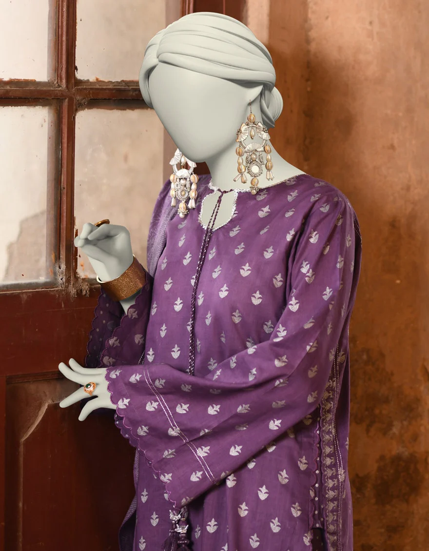 Junaid Jamshaid 3PC-JLAWN-S-25-3140 Multicolor Lawn  Printed Shades Of Summer 2025 - Image 2