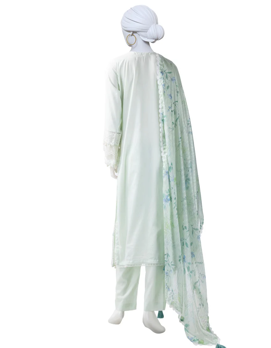 Junaid Jamshaid 3PC-JLAWN-S-25-824 Ferozi Lawn Embroidered Shades Of Summer 2025 - Image 2