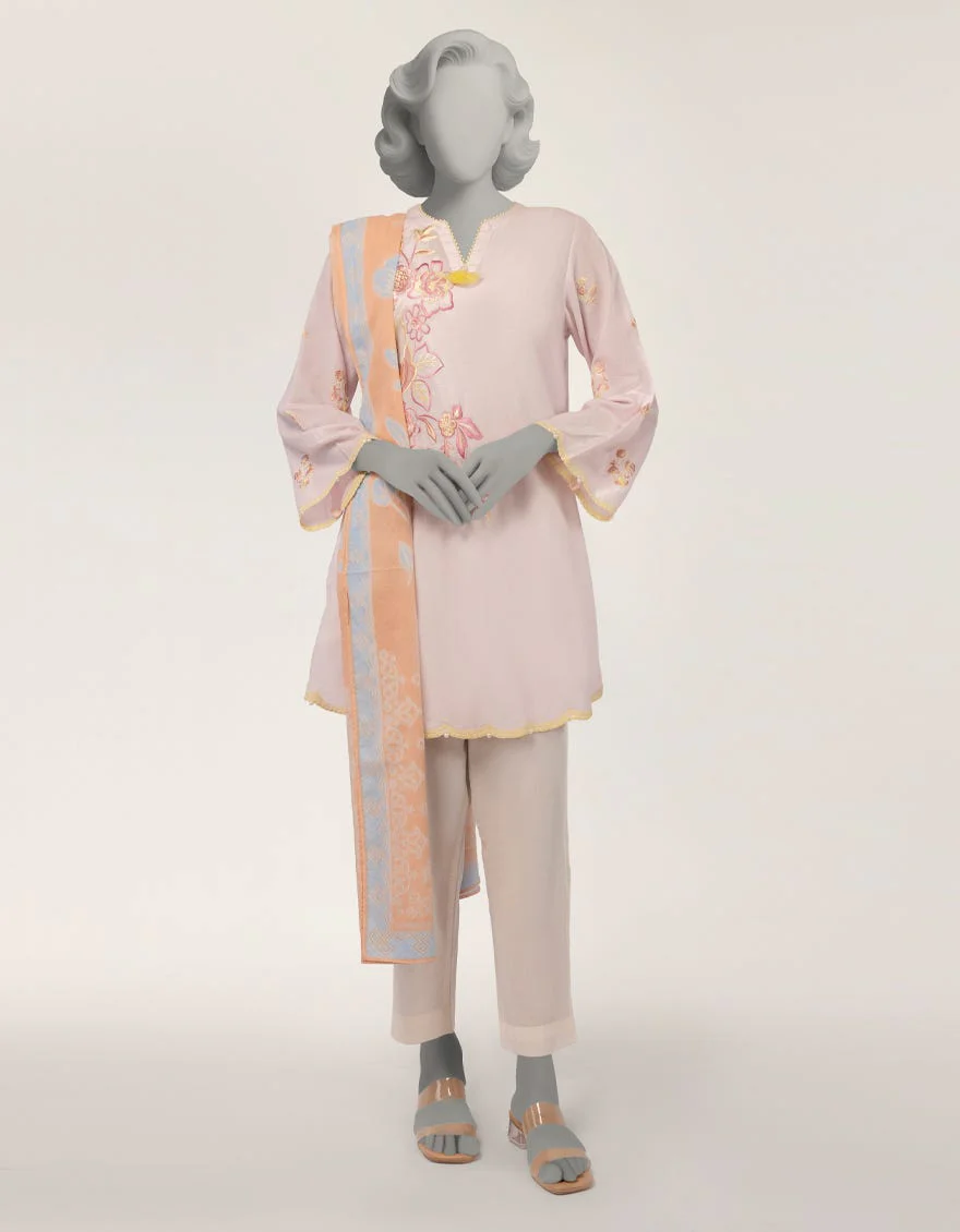 Junaid Jamshaid JDS261217S Pink Spring Lawn 2026