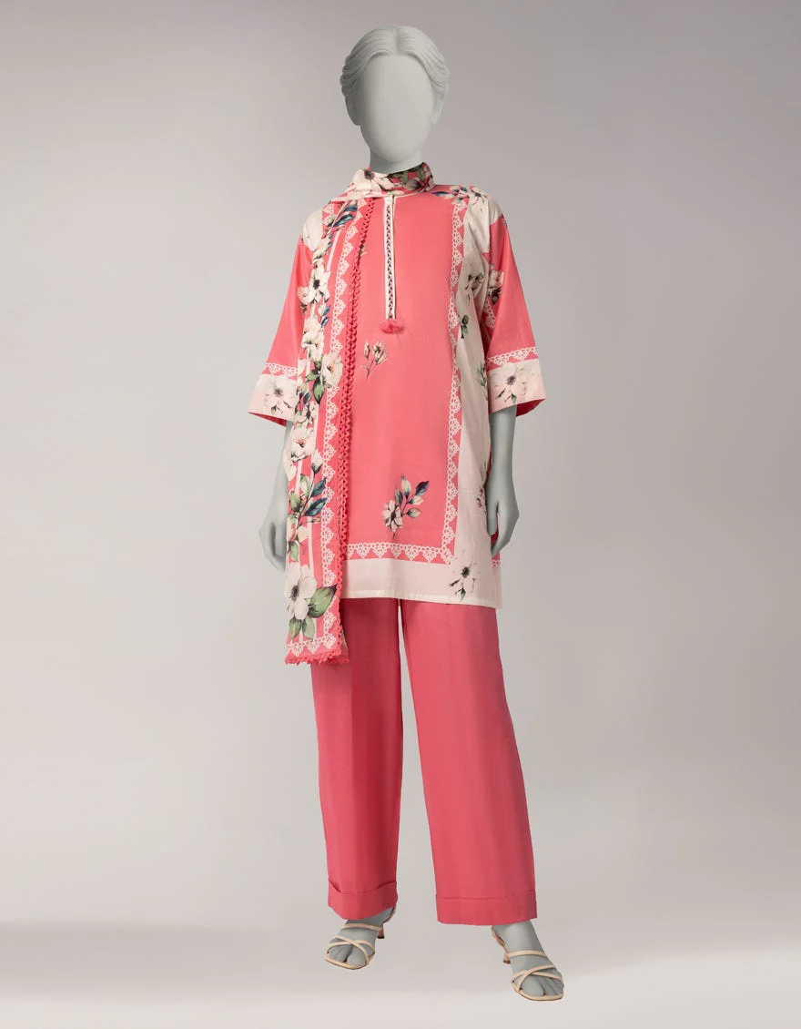 Junaid Jamshaid JL261086U Pink Spring Lawn 2026