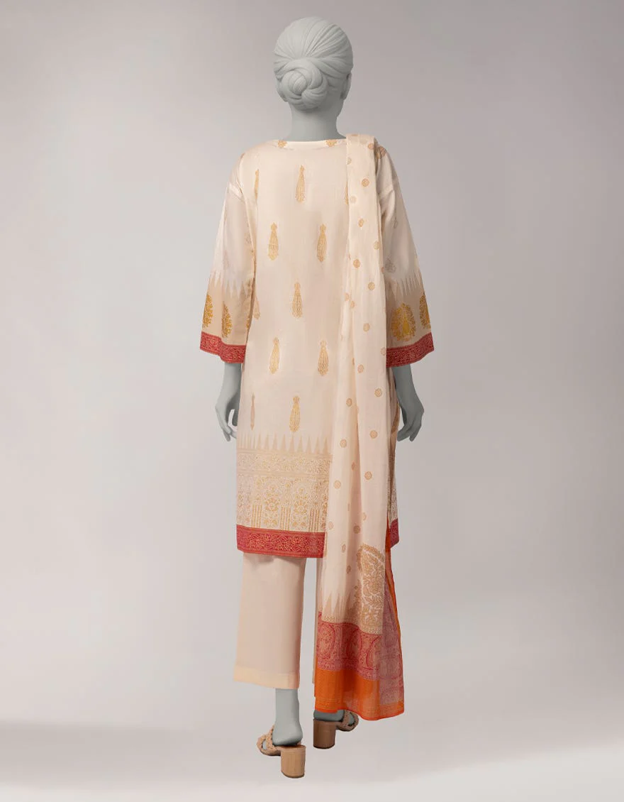 Junaid Jamshaid JL261091U Off-White Spring Lawn 2026 - Image 2