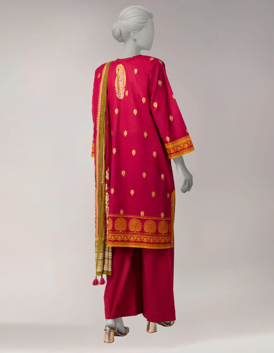 Junaid Jamshaid JL261094U Pink Spring Lawn 2026 - Image 2
