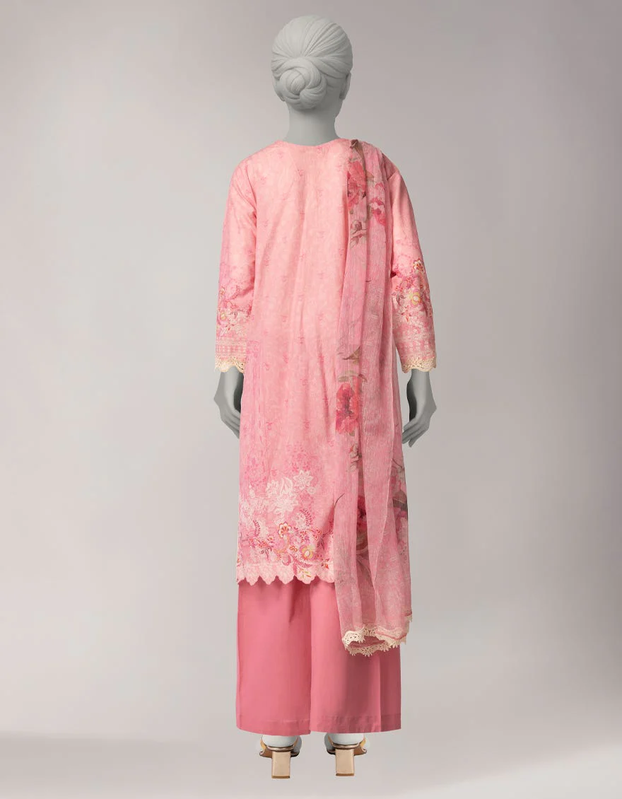 Junaid Jamshaid JL261098S Pink Spring Lawn 2026 - Image 2