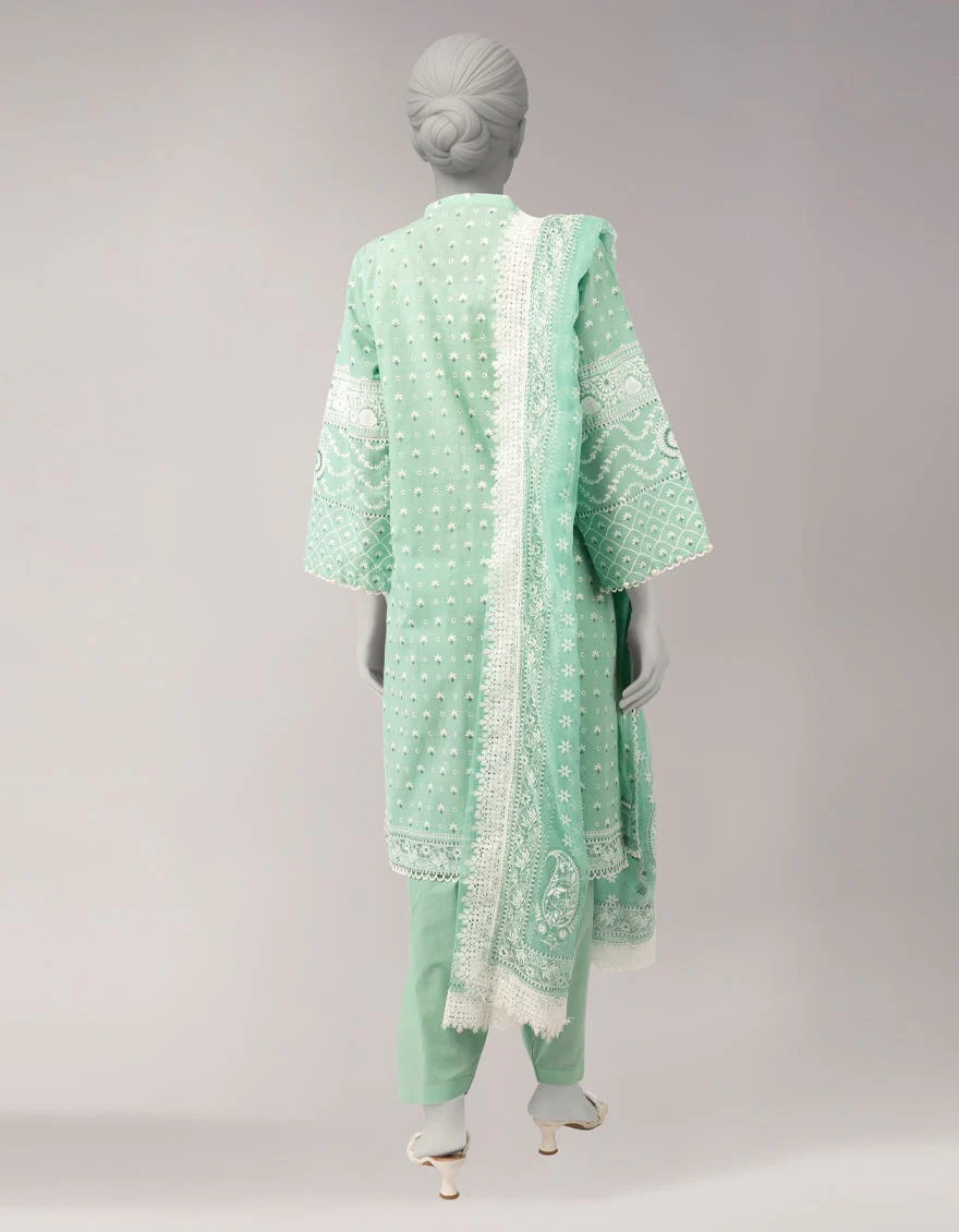 Junaid Jamshaid JL261099U Green Spring Lawn 2026 - Image 2