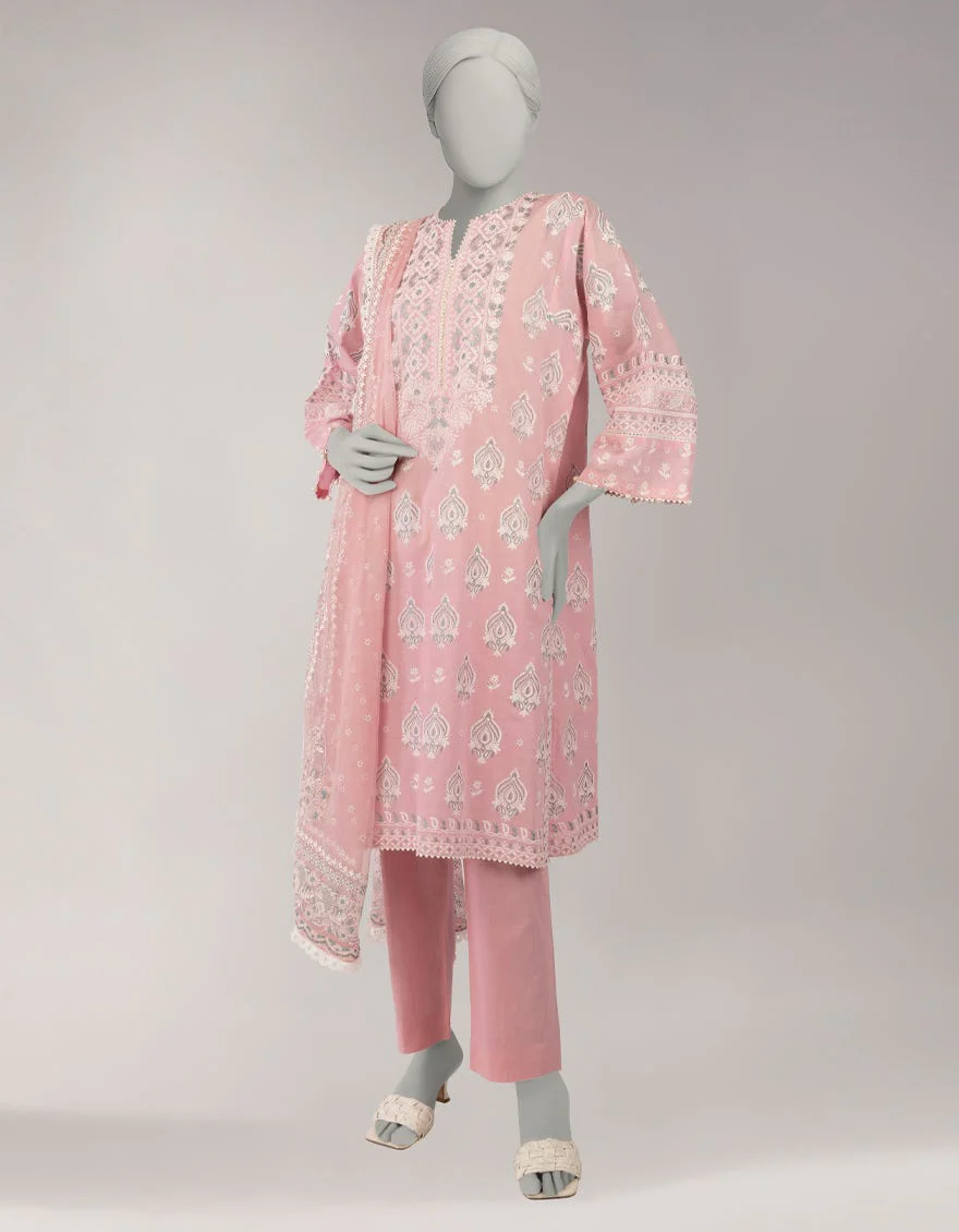 Junaid Jamshaid JL261101U Pink Spring Lawn 2026