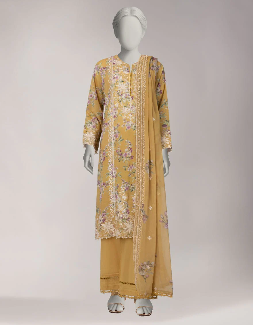 Junaid Jamshaid JL261107U Yellow Spring Lawn 2026