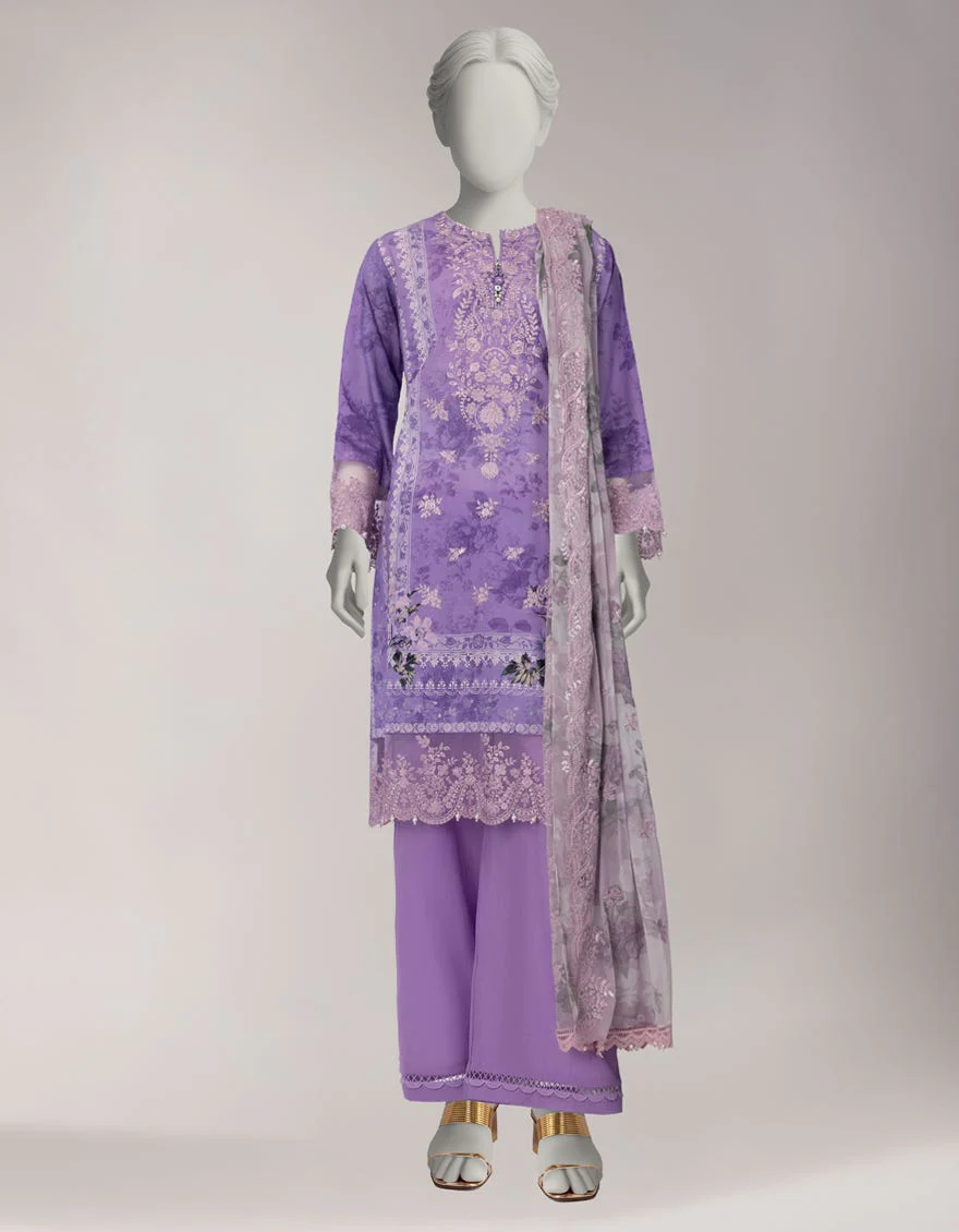 Junaid Jamshaid JL261108U Purple Spring Lawn 2026
