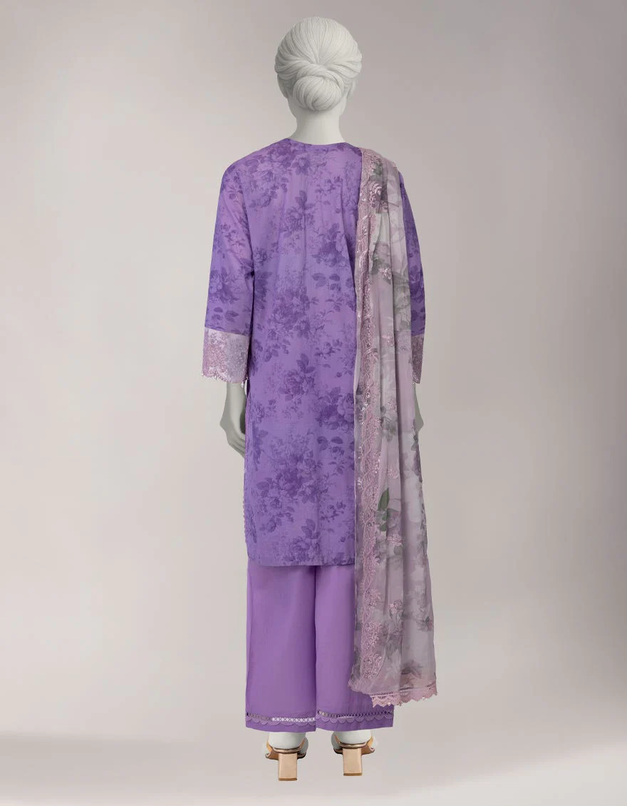 Junaid Jamshaid JL261108U Purple Spring Lawn 2026 - Image 2