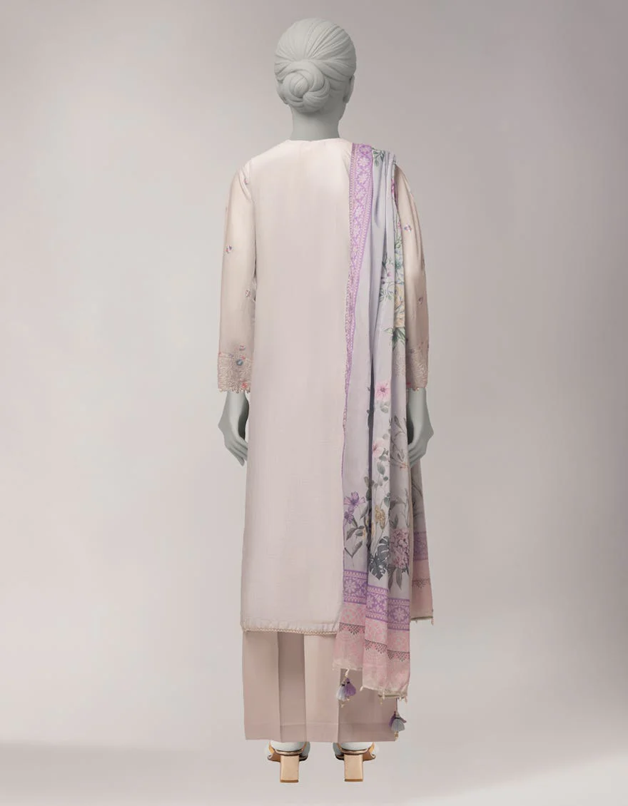 Junaid Jamshaid JL261112U Grey Spring Lawn 2026 - Image 2