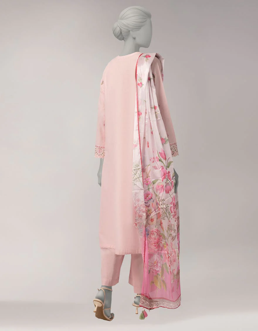 Junaid Jamshaid JL261115S Pink Spring Lawn 2026 - Image 2