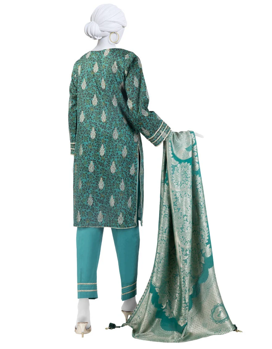 Junaid Jamshaid JLAWN-S-25-3282-Kalamkari-2 Mid Summer Collection 2025 - Image 2
