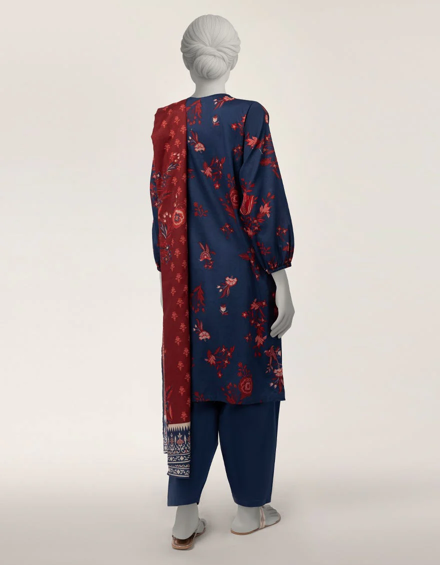 Junaid Jamshaid JLS26359S Blue Spring Lawn 2026 - Image 2