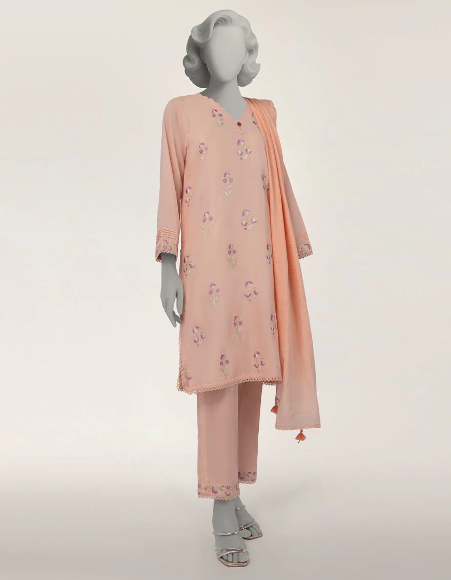 Junaid Jamshaid JLS26376S Pink Spring Lawn 2026