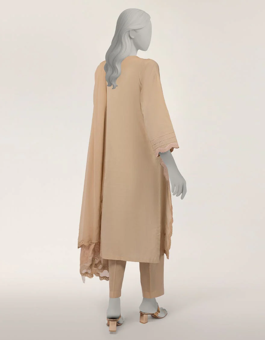 Junaid Jamshaid JLS26394S Beige Spring Lawn 2026 - Image 2