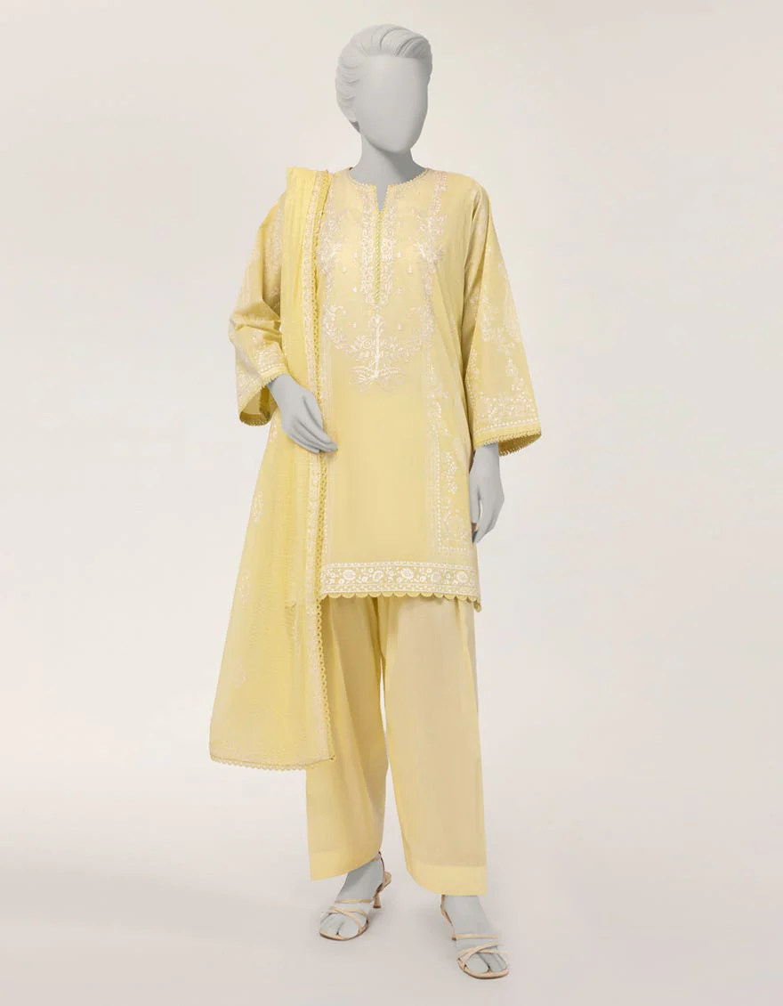Junaid Jamshaid JLS26430S Yellow Spring Lawn 2026