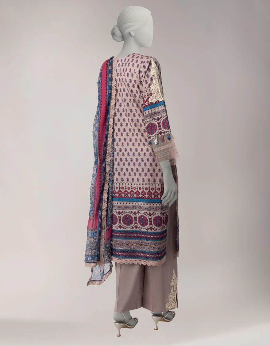Junaid Jamshaid JLU263755U Pink Spring Lawn 2026 - Image 2