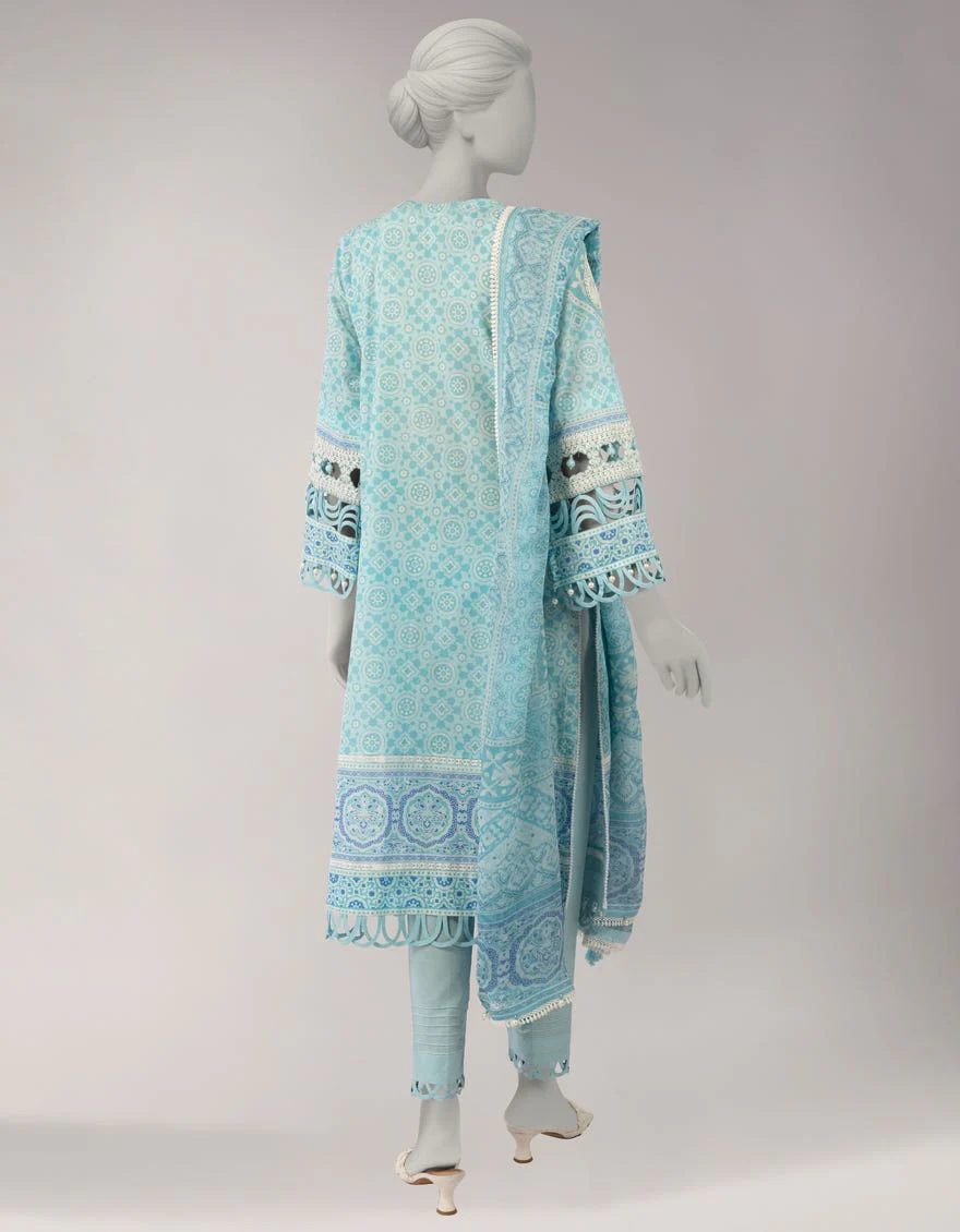Junaid Jamshaid JLU263760U Blue Spring Lawn 2026 - Image 2