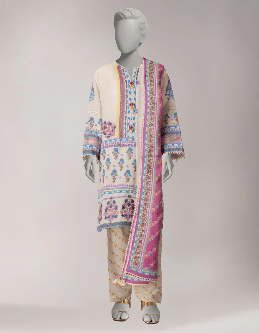 Junaid Jamshaid JLU263788U White Spring Lawn 2026