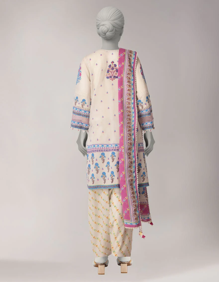 Junaid Jamshaid JLU263788U White Spring Lawn 2026 - Image 2