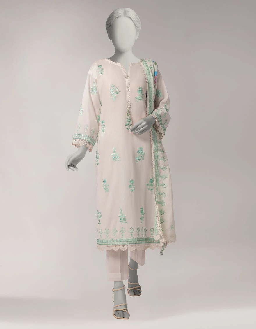 Junaid Jamshaid JLU263830U White Spring Lawn 2026