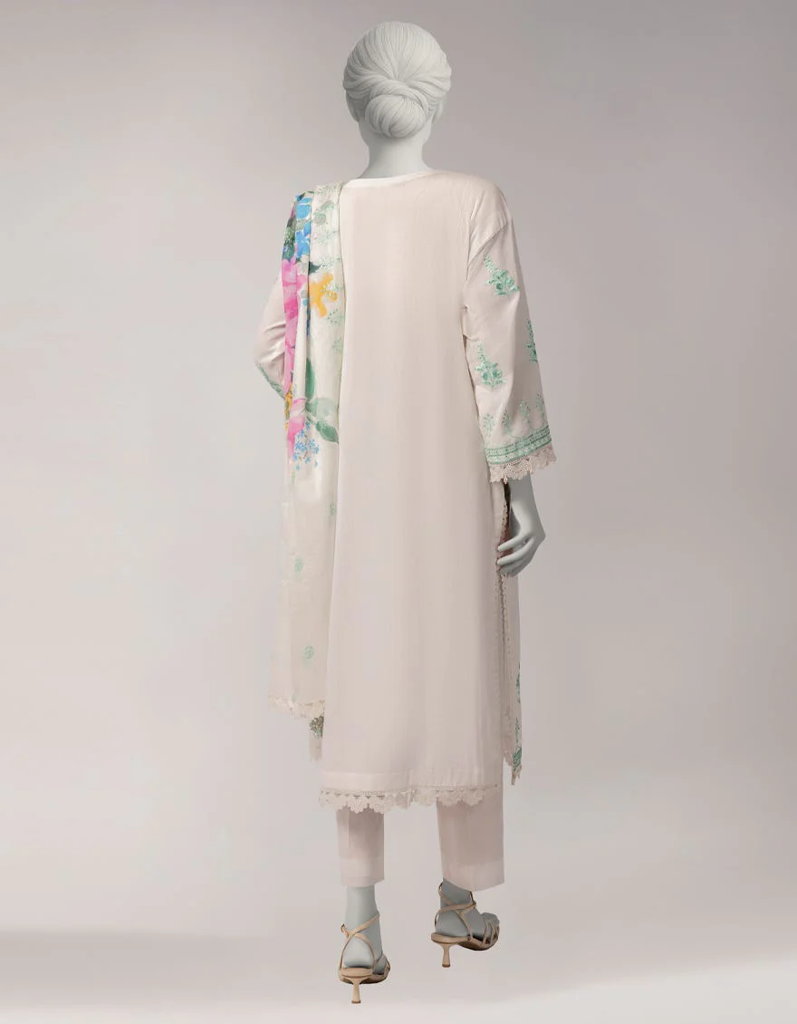 Junaid Jamshaid JLU263830U White Spring Lawn 2026 - Image 2