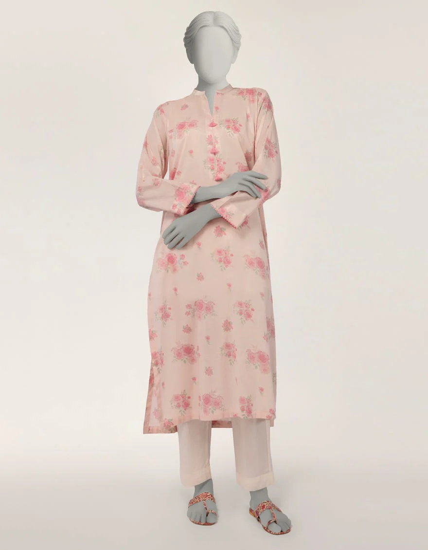 Junaid Jamshaid JSS26588S Pink Spring Lawn 2026