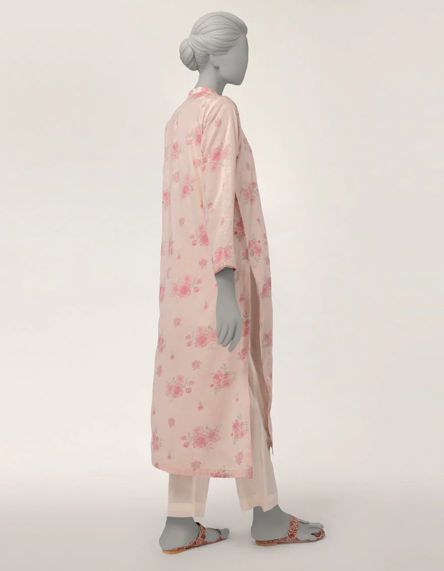 Junaid Jamshaid JSS26588S Pink Spring Lawn 2026 - Image 2