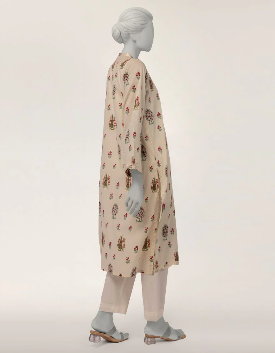 Junaid Jamshaid JSS26589S Beige Spring Lawn 2026 - Image 2