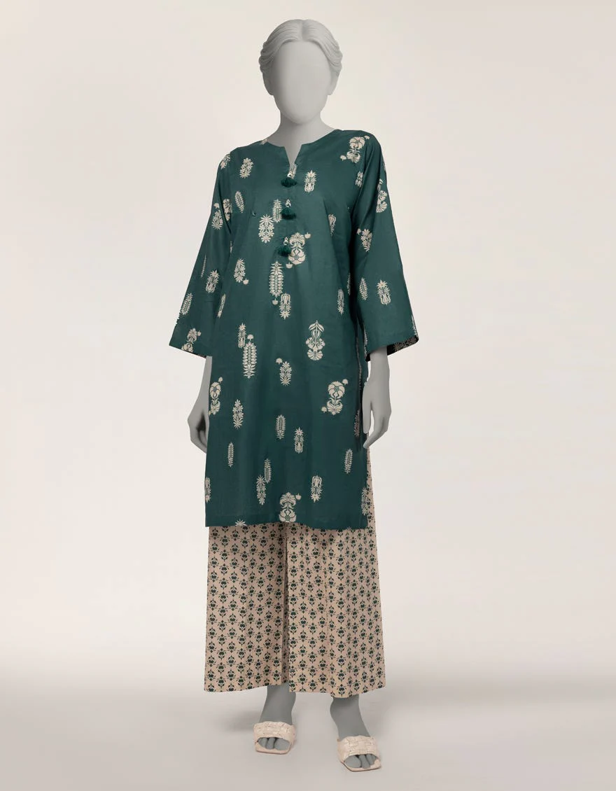 Junaid Jamshaid JST262285S Teal Spring Lawn 2026