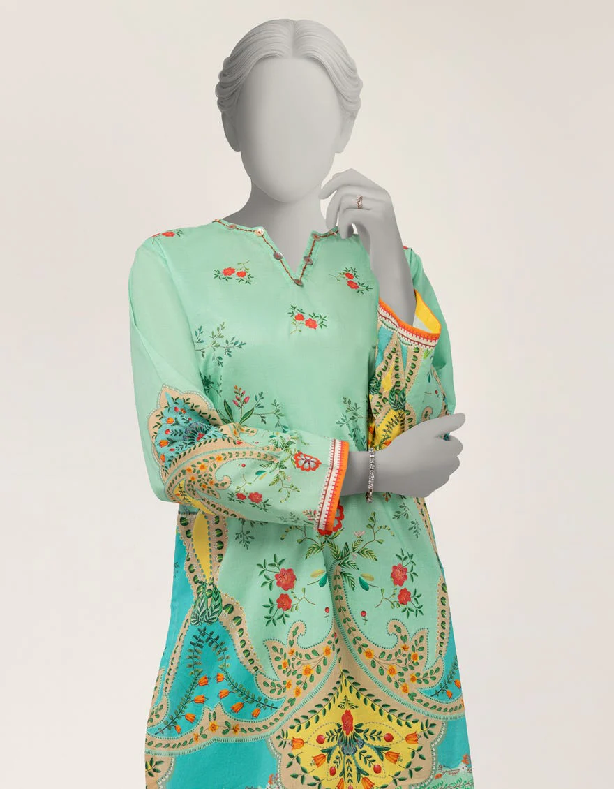Junaid Jamshaid JST262302S Green Spring Lawn 2026 - Image 2