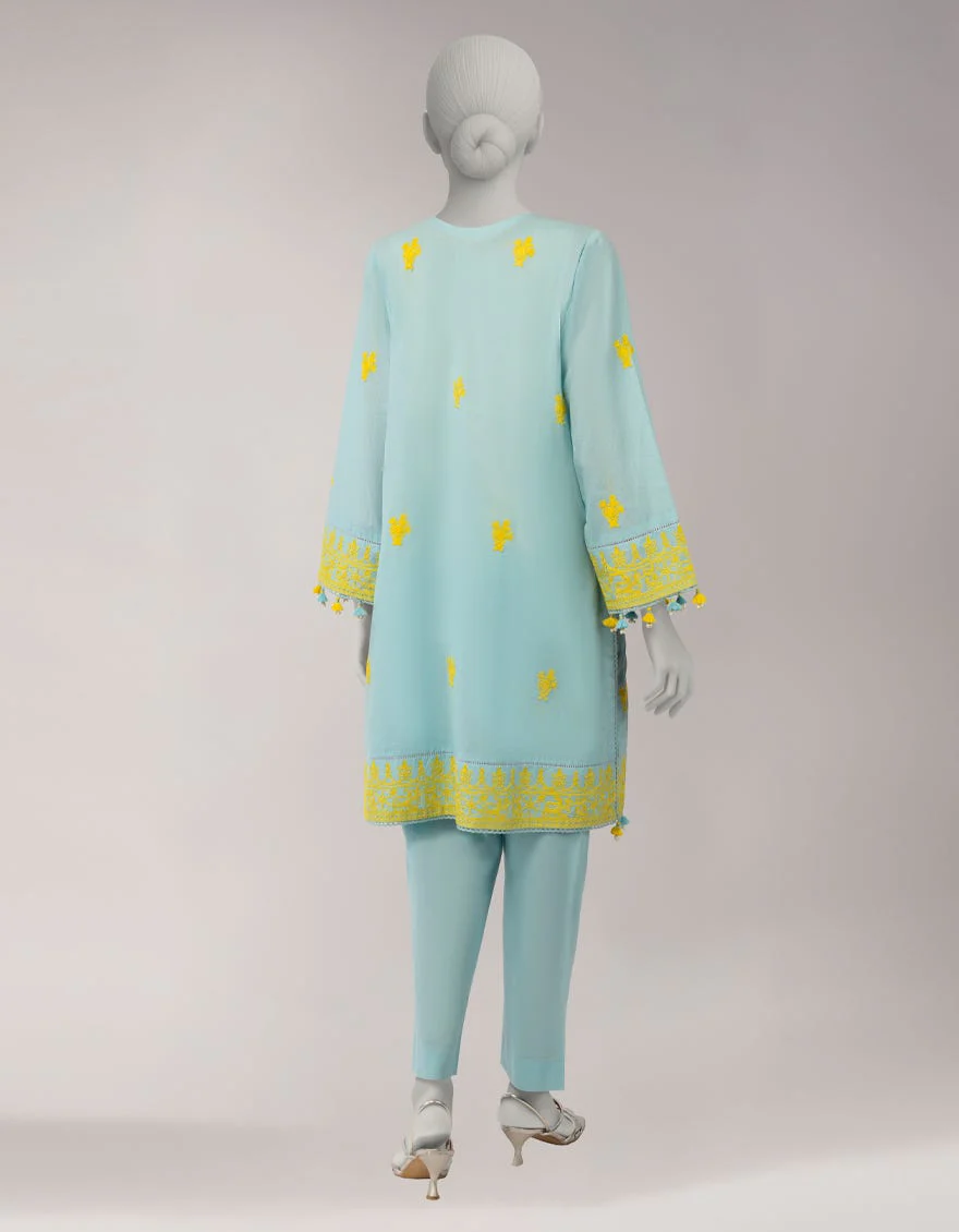 Junaid Jamshaid JST262356U Blue Spring Lawn 2026 - Image 2