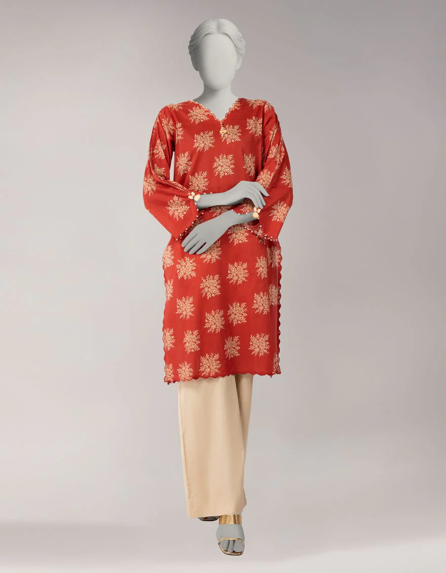 Junaid Jamshaid JSU26957U Rust Spring Lawn 2026