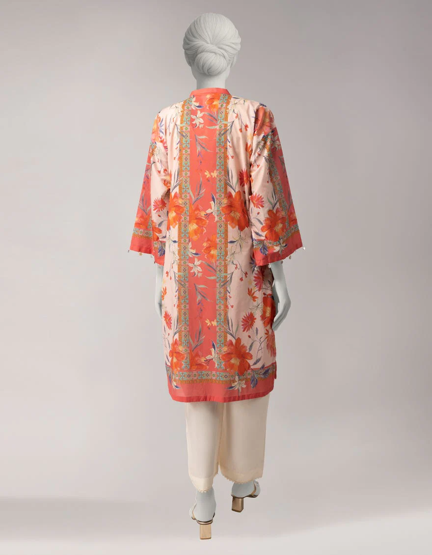 Junaid Jamshaid JSU26964U Yellow Spring Lawn 2026 - Image 2