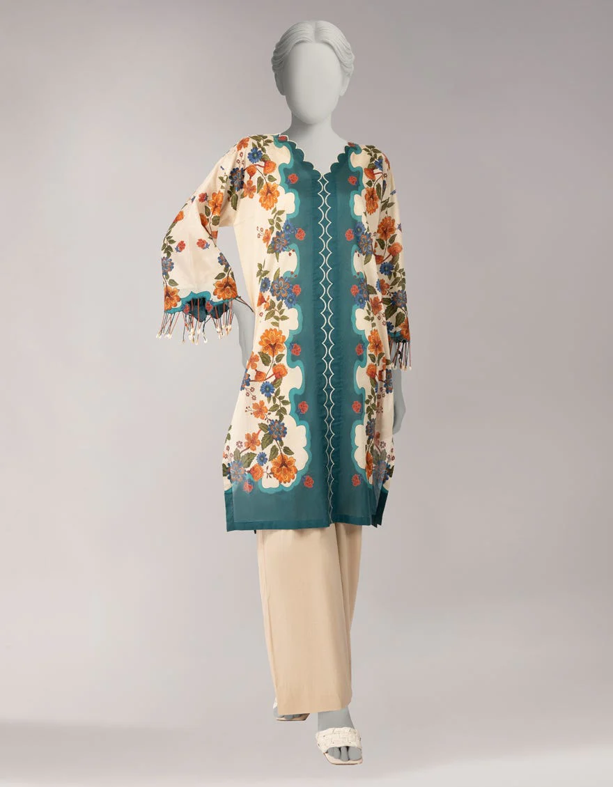 Junaid Jamshaid JSU26966U Beige Spring Lawn 2026