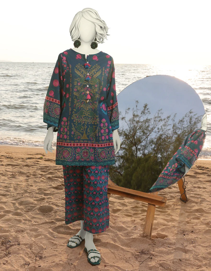 Juniad Jamshaid Blue Lawn Printed 2PC-JLAWN-S-JST-25-2008-S Summer Pret 2025