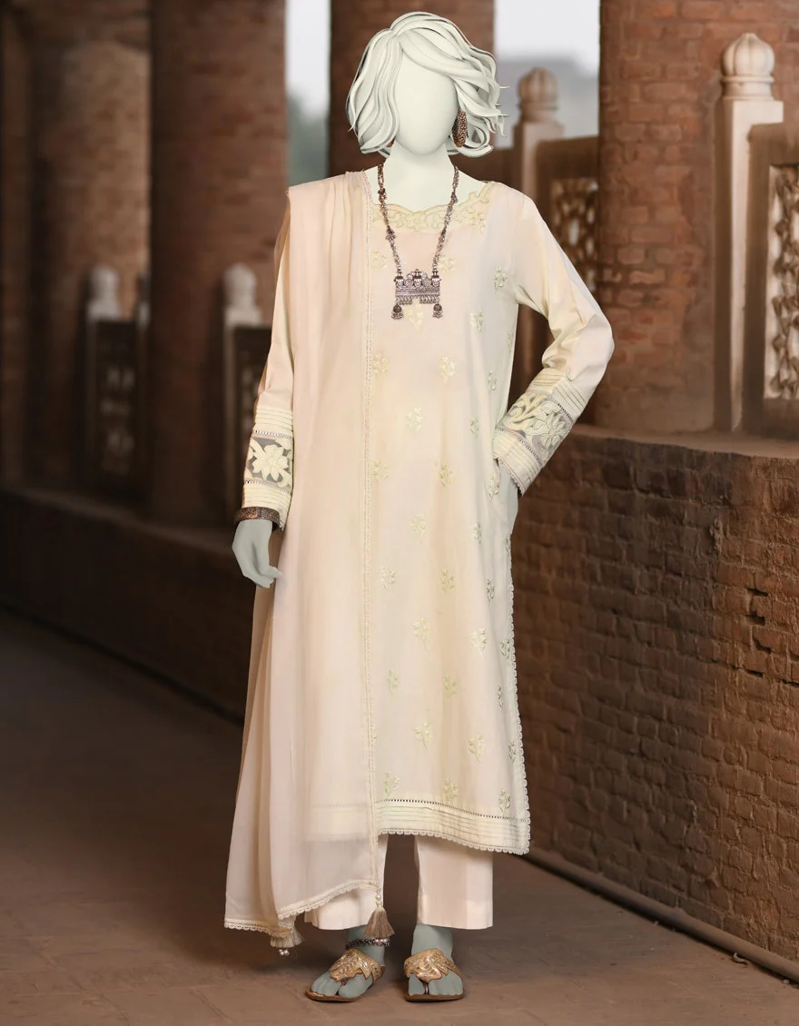Juniad Jamshaid Green Dobby Embroidered 2PC-JLAWN-S-JDS-25-1007-S Summer Pret 2025