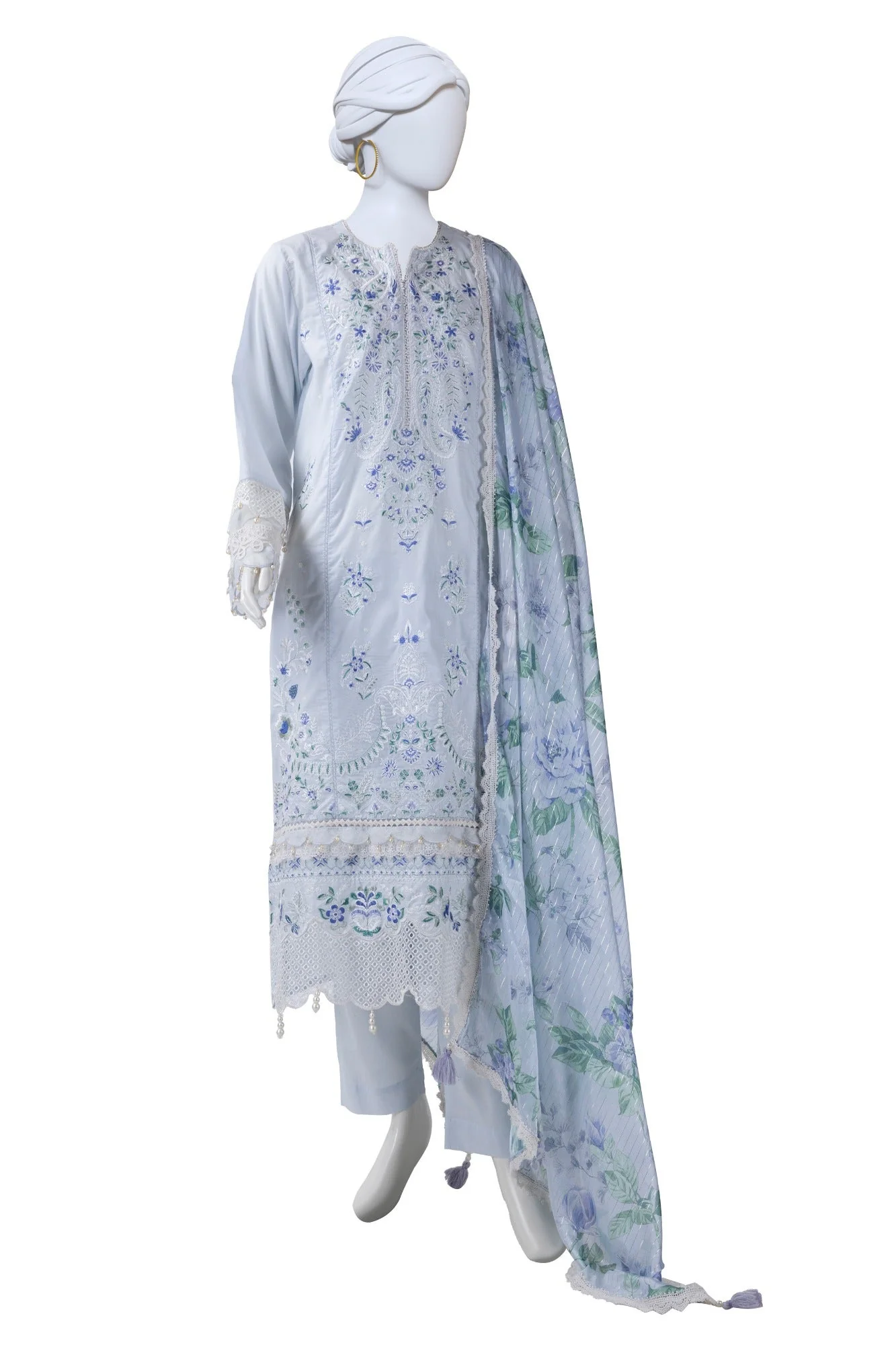 Juniad Jamshaid Lilac Lawn Embroidered 3PC-JLAWN-S-25-823-S Summer Pret 2025