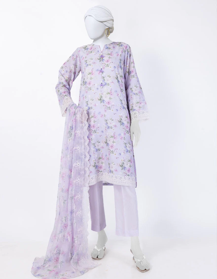 Juniad Jamshaid Purple Lawn Embroidered 3PC-JLAWN-S-25-842-S Summer Pret 2025