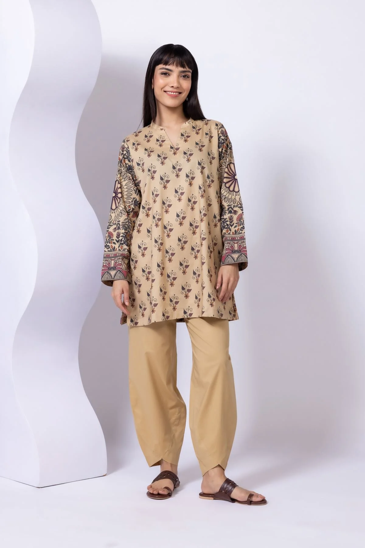 Khaadi 25-01E12-06TB-VG Rooted Rhythm 2025
