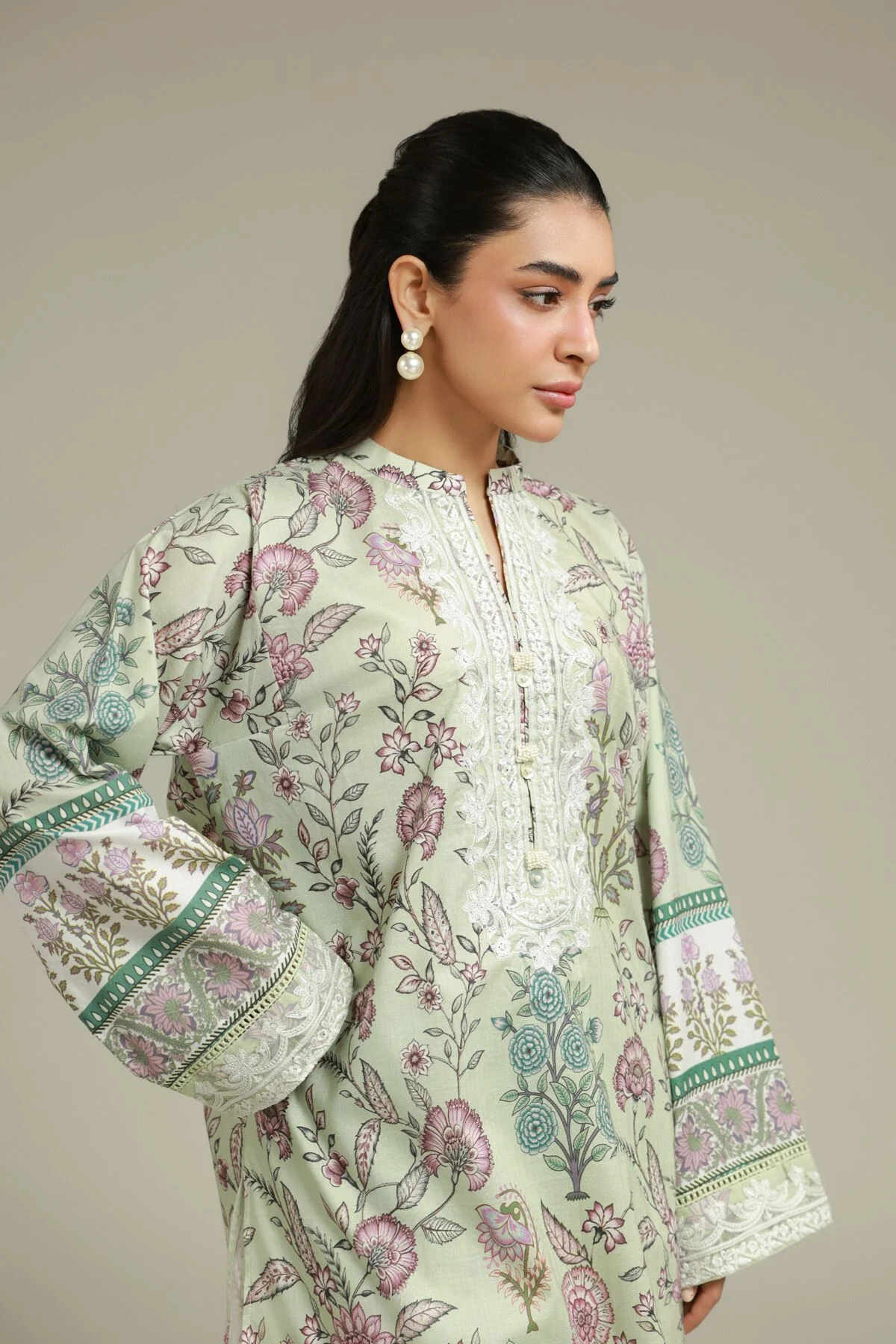 Khaadi A112-26-124EI1 Lawn Collection 2026 - Image 2