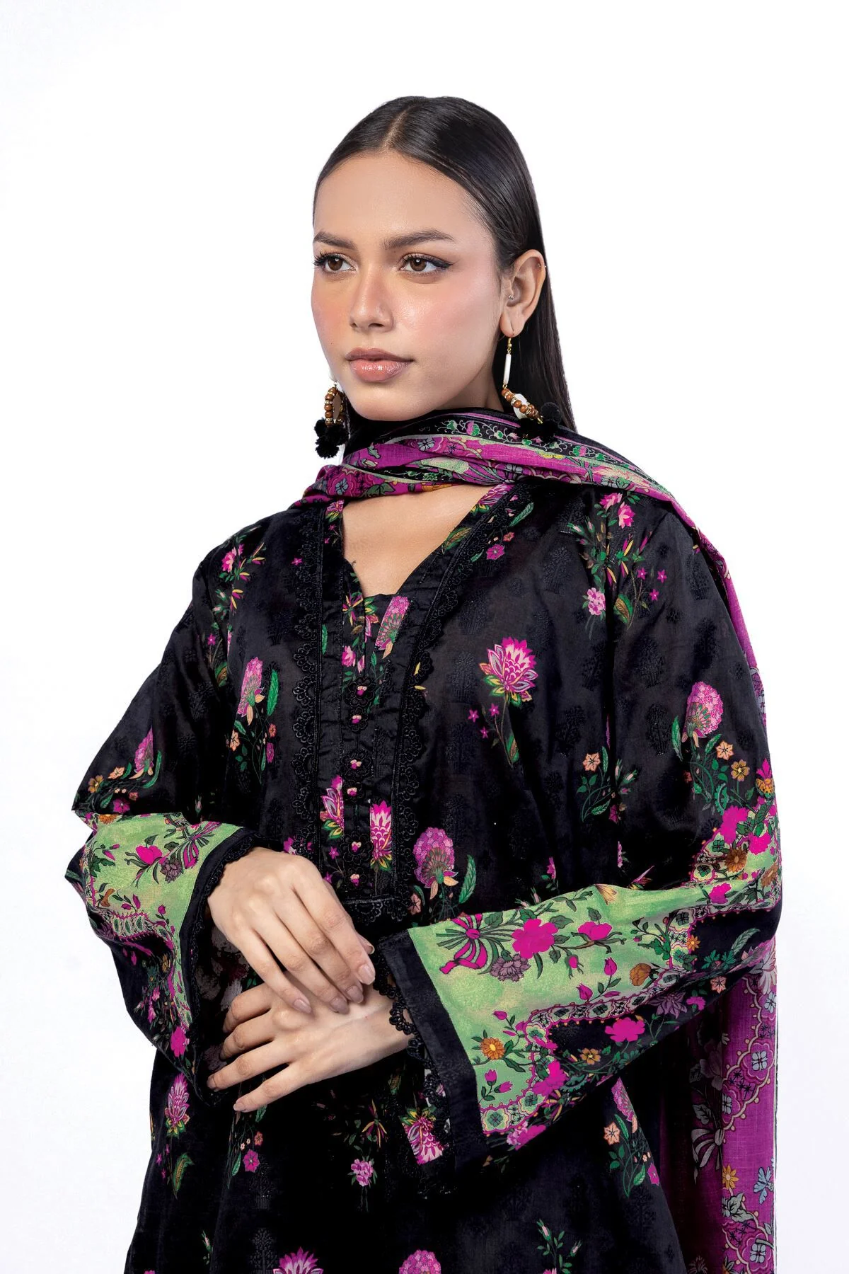 Khaadi A22-26-101FA-VG_MULTI Fabrics First Bloom 2026 - Image 2