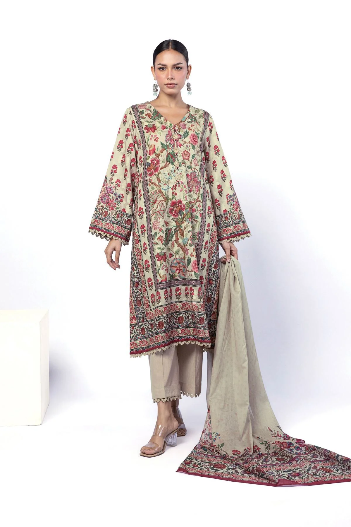 Khaadi A22-26-101FE-VG_MULTI Fabrics First Bloom 2026