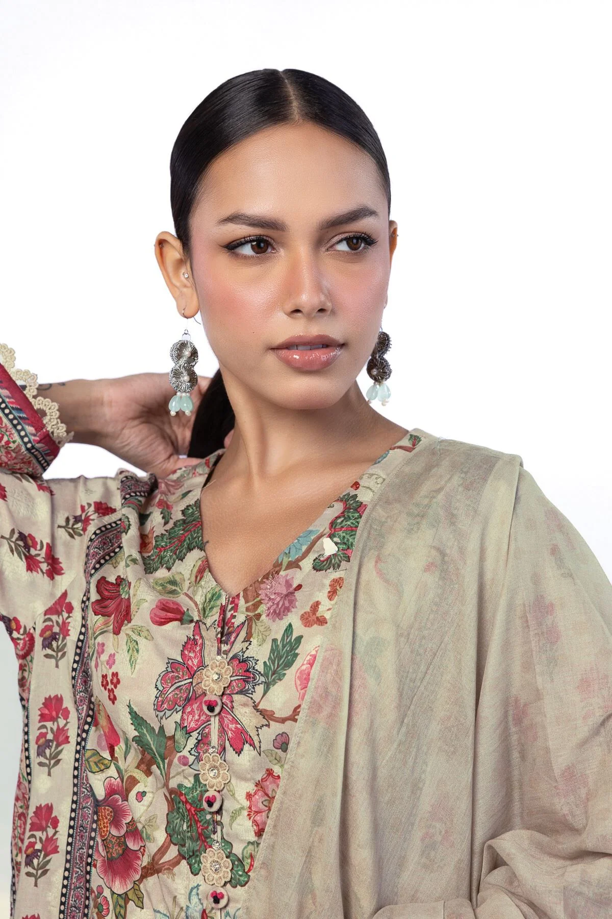 Khaadi A22-26-101FE-VG_MULTI Fabrics First Bloom 2026 - Image 2